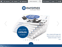 Tablet Screenshot of euromex.com